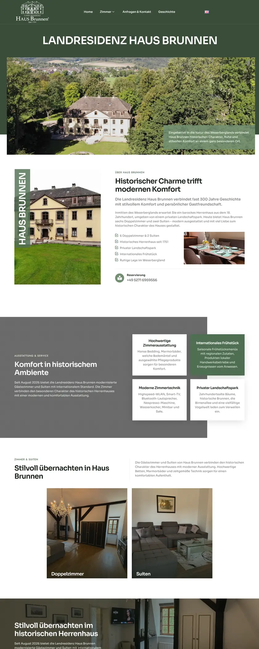 Startseite von Haus Brunnen