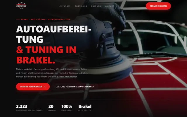Website für Nextstage aus Brakel, umgesetzt von ZIGLA